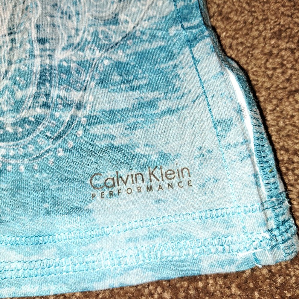 Calvin Klein Performance Quick Dry Top,Short Sleeve/Sleeve less size Large - Picture 6 of 7